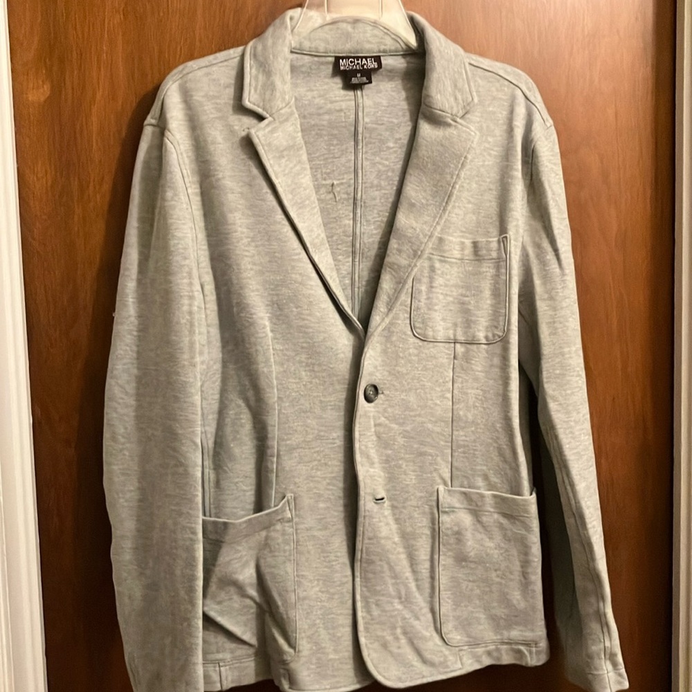 Michael Kors Men's Light Gray Jacket Medium